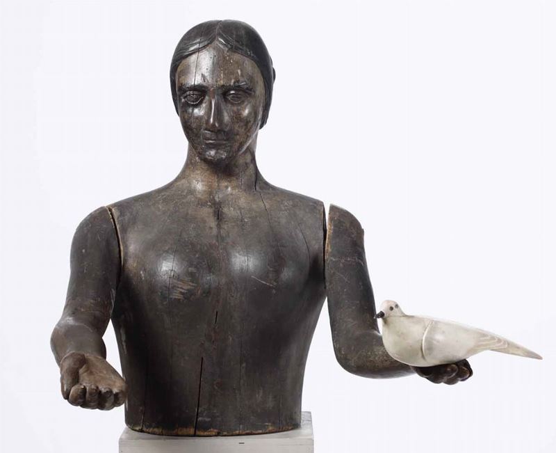 Busto femminile snodabile. Scultore del XVIII secolo.  - Auction Timed Auction | Sculpture - Cambi Casa d'Aste