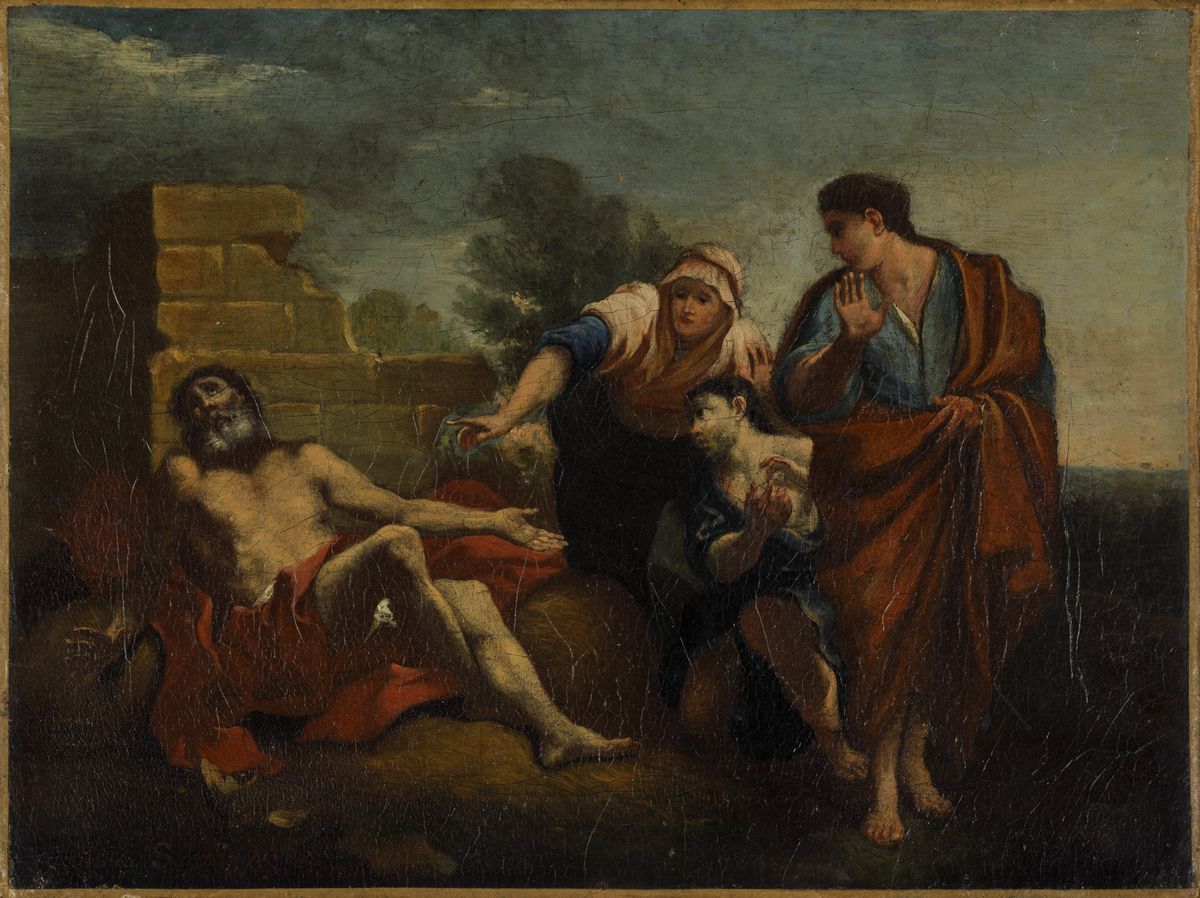 Scuola Romana del XVII Secoloscena Biblica