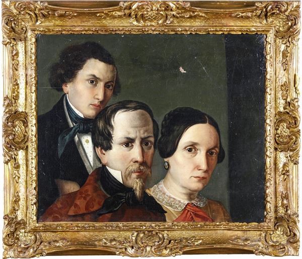 Artista dell'inizio del XIX secolo Ritratto di famiglia
