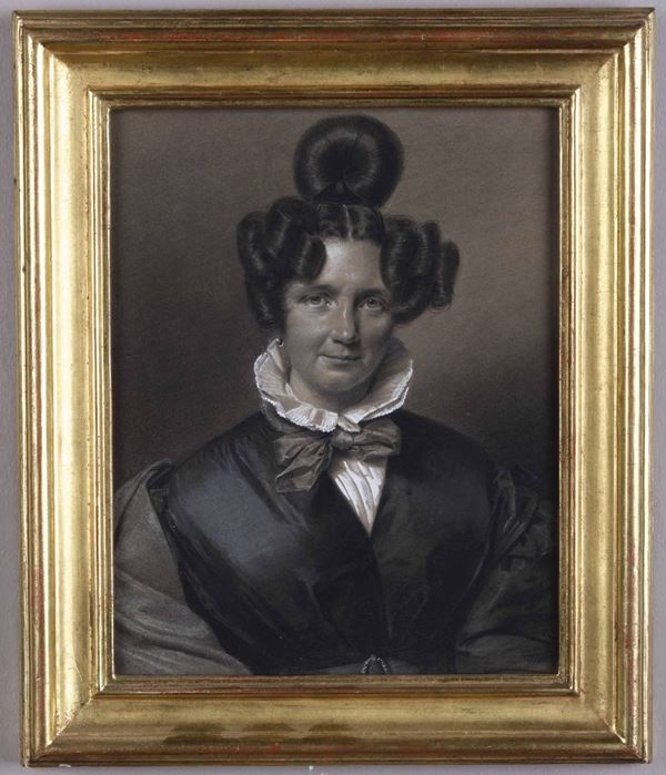 Franz Krüger (Anhalt, 1797 – Berlino, 1857), attribuito a Ritratto di signora