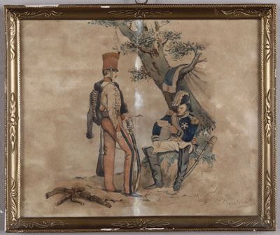 Henri féLIX Emmanuel Philippoteaux (parigi, 1815 – Parigi, 1884)due Ufficiali