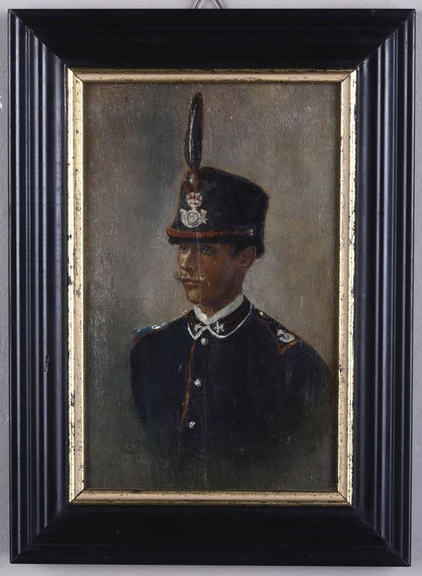 Artista dell'inizio del XX secolo Ritratto di ufficiale sabaudo