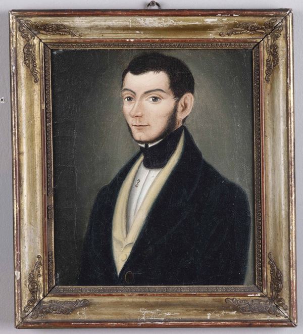 Artista della seconda metà del XIX secolo Ritratto di gentiluomo