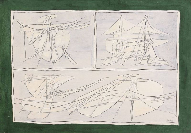 Achille Perilli (1927)senza Titolo (n 17-63), 1963
