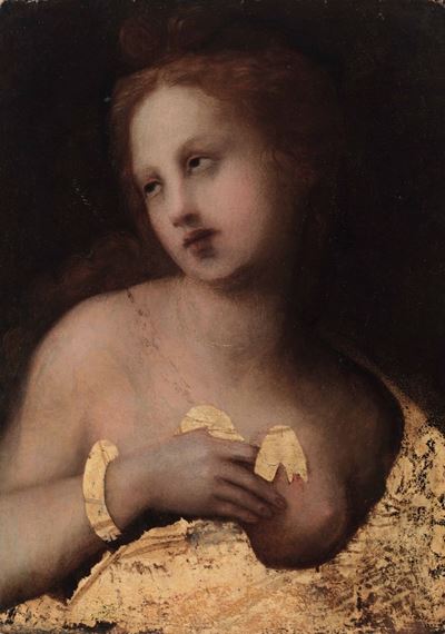 Scuola Senese del XVI Secoloritratto Femminile