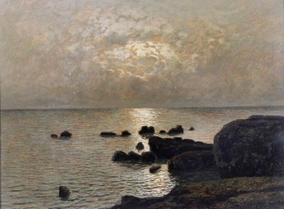 Gino Romiti (1881-1967)veduta Costiera