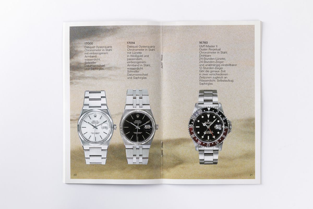 Rolex Piccola Brochure Modelli Vari Anni '80