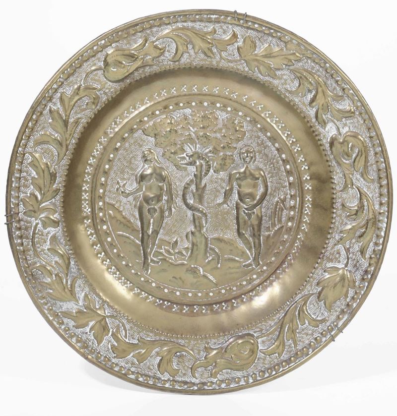 Elemosiniere in metallo con rappresentazione di Adamo ed Eva. XIX secolo  - Auction Timed Auction | Sculpture - Cambi Casa d'Aste