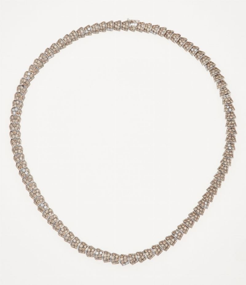 Collana con diamanti brown  - Auction Fine Jewels - Cambi Casa d'Aste
