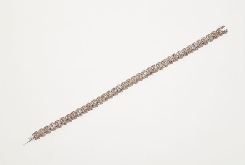 Bracciale con diamanti brown  - Auction Fine Jewels - Cambi Casa d'Aste