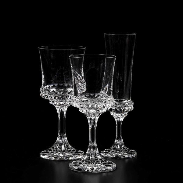 Servizio di bicchieri  Lussemburgo, Septofontaines, Manifattura Villeroy & Boch, seconda metà del XX secolo