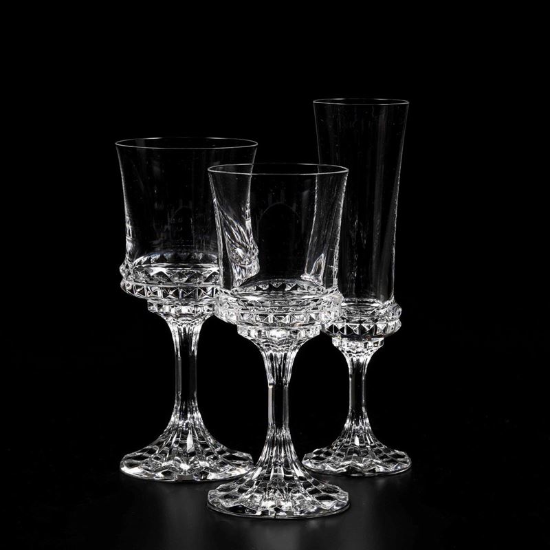 Servizio di bicchieri  Lussemburgo, Septofontaines, Manifattura Villeroy & Boch, seconda metà del XX secolo  - Asta L'Art de la Table - Cambi Casa d'Aste