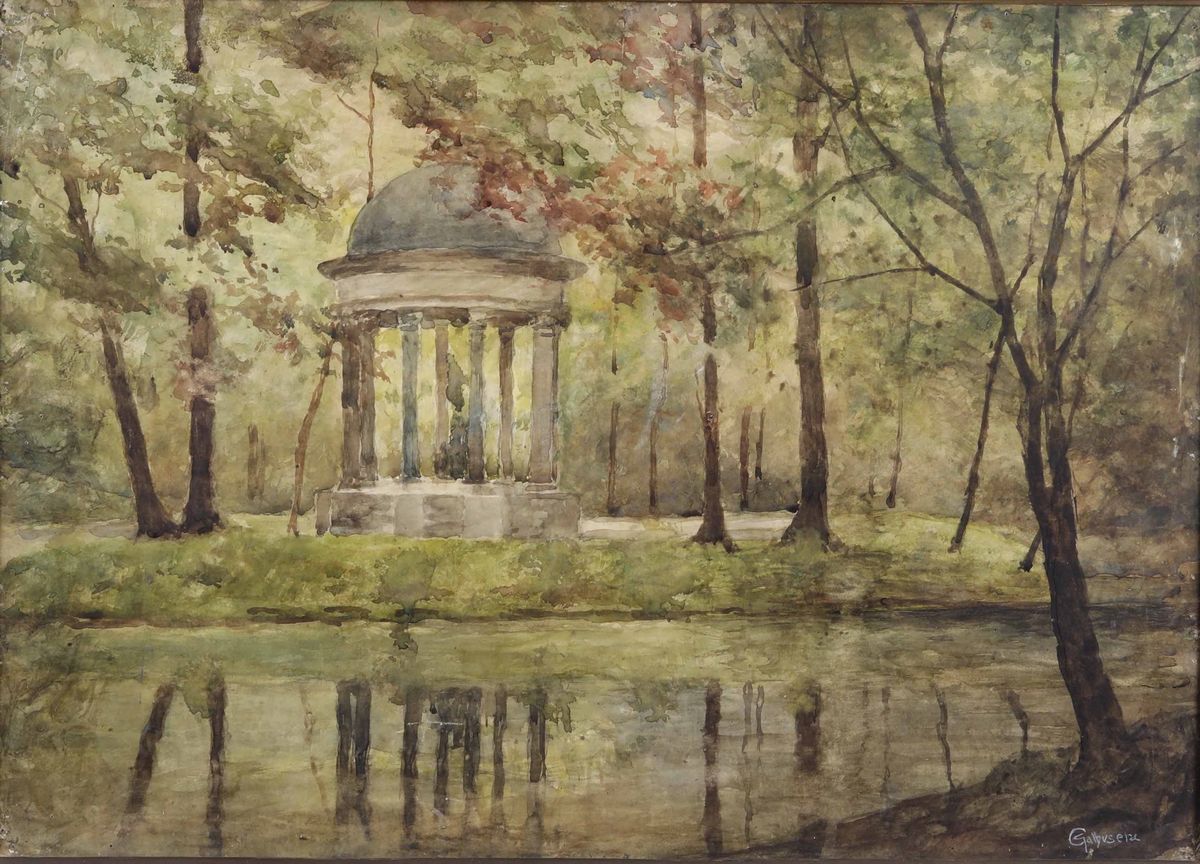 Gioachimo Galbusera (1871 - 1942)veduta di Parco