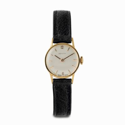 Zenith - Elegante Orologio da Donna in Oro Giallo 18ct., Carica Manuale, Circa 1950