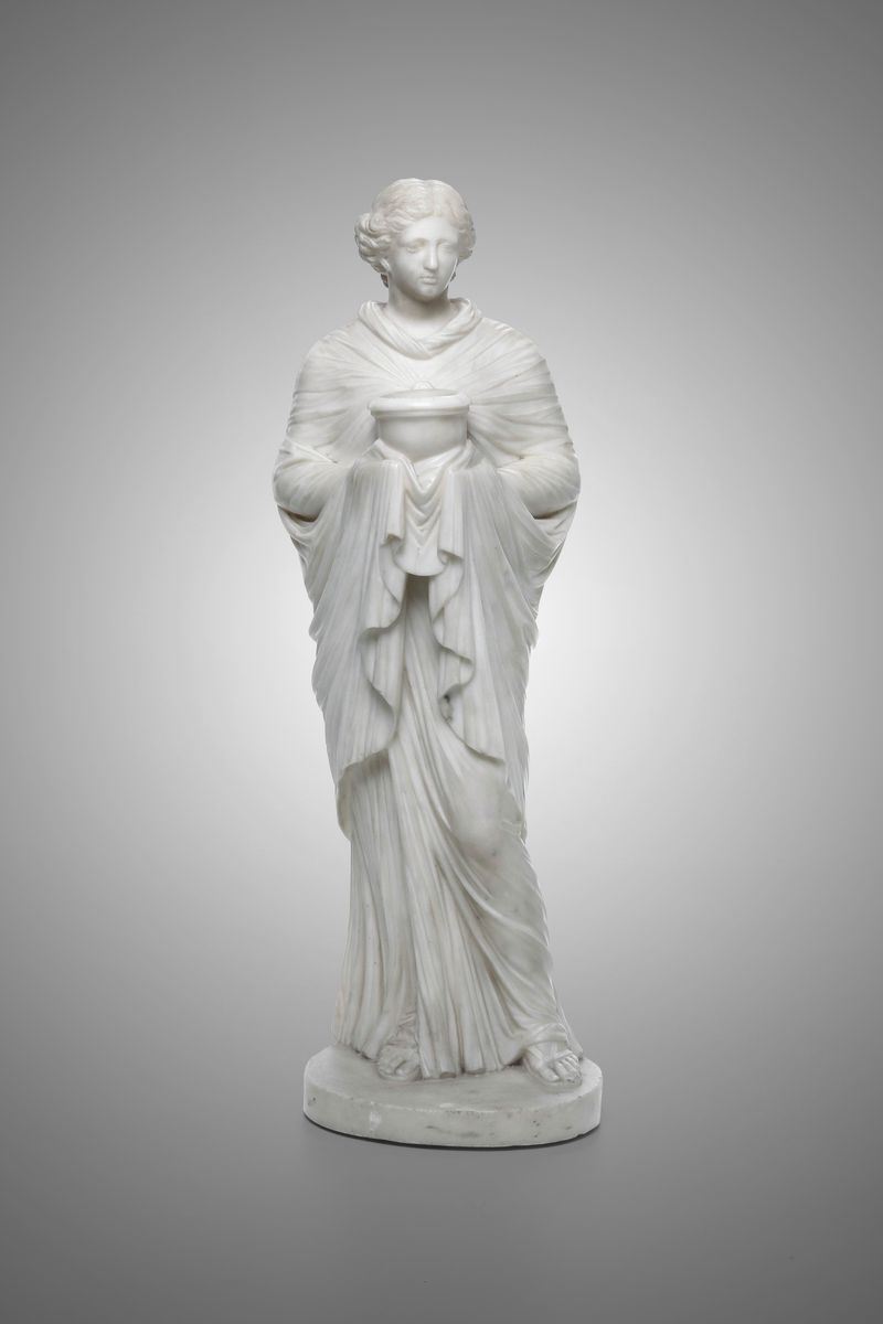 Arte neoclassica del XIX secolo Vestale  - Asta La dimora romana di Giorgio Forattini - I - Cambi Casa d'Aste