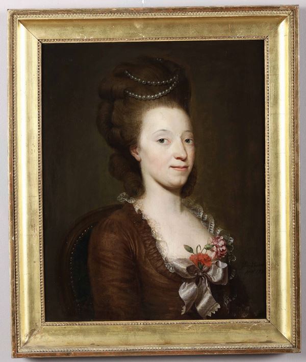 Jean Preudhomme (1732 - 1795) Ritratto femminile