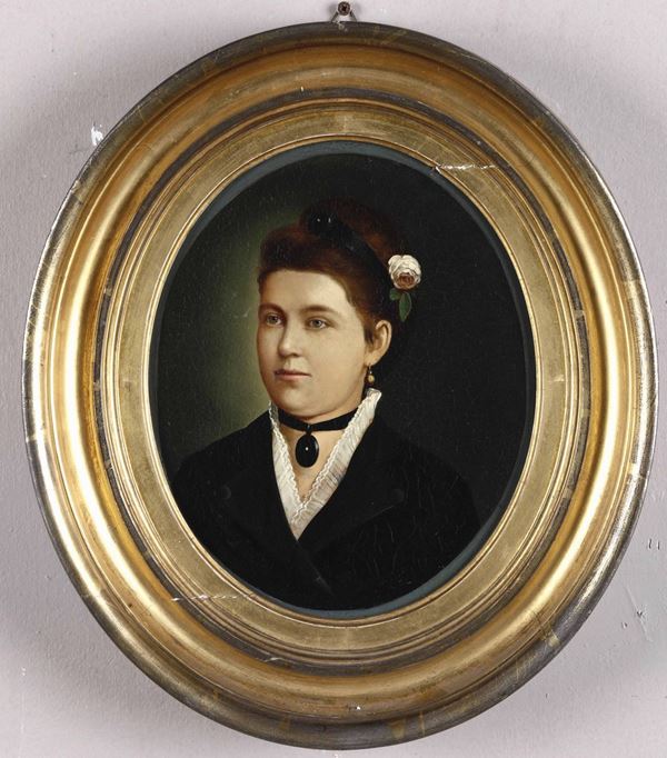 Pittore del XIX-XX secolo Ritratto femminile