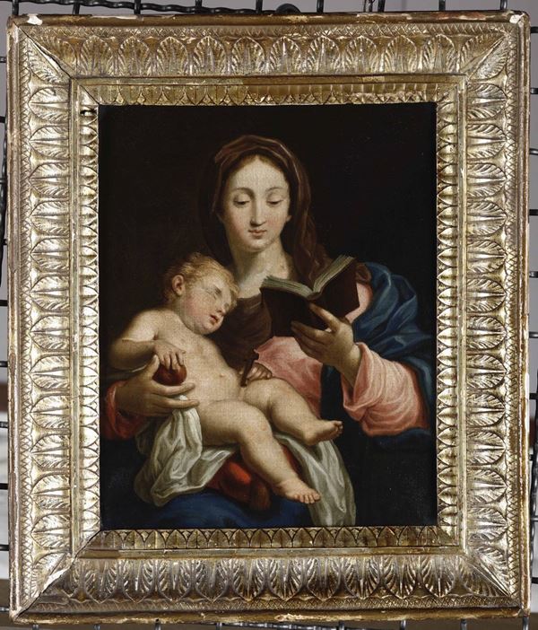 Francesco Trevisani (Capodistria 1656 - Roma 1746), copia da Madonna con Bambino