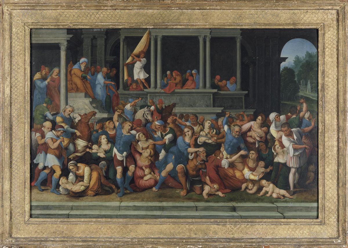 Giuseppe Cesari Detto il Cavalier D'arpino (arpino 1568 - Roma 1640)strage degli Innoncenti