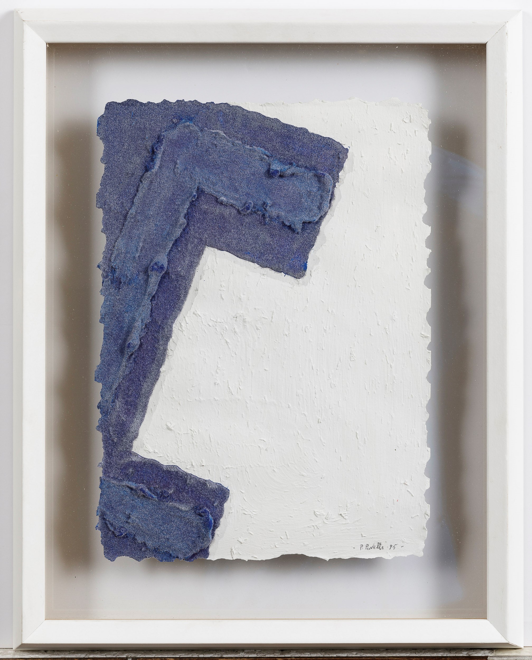 Pino Pinelli - Senza titolo, tecnica mista su cartone, 1995