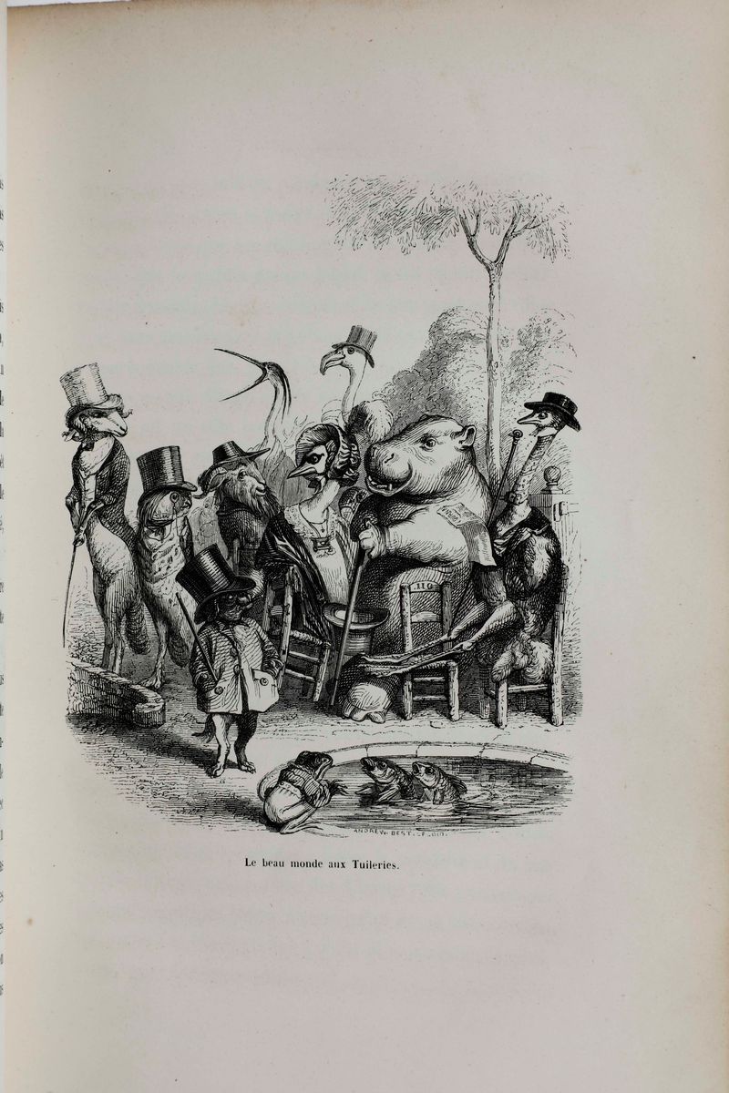 Grandville Jean-ignace-isidorescènes De la Vie Privée Et Publique Des Animaux... Etudes De Moeurs...