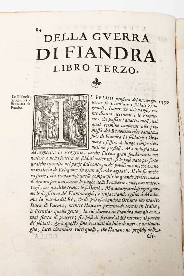 Papini Carlo Della guerra di Fiandre... Roma, Hermanno Scheus (Antonio Facciotti), 1638.