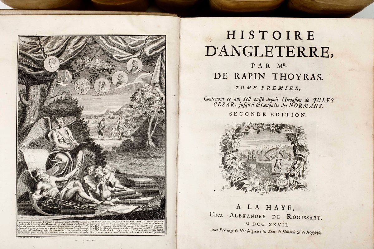 Thoyras Rapinhistoire D'angleterre Par Mr. De Rapin Thoyras... Haye, Chez Alexandre De Rogissart,...