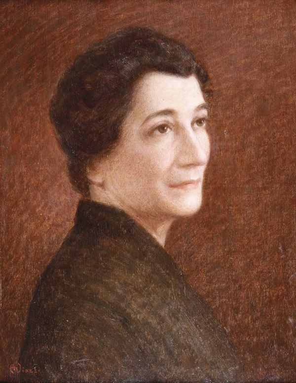 Alessandro Viazzi (1872-1956) Ritratto femminile
