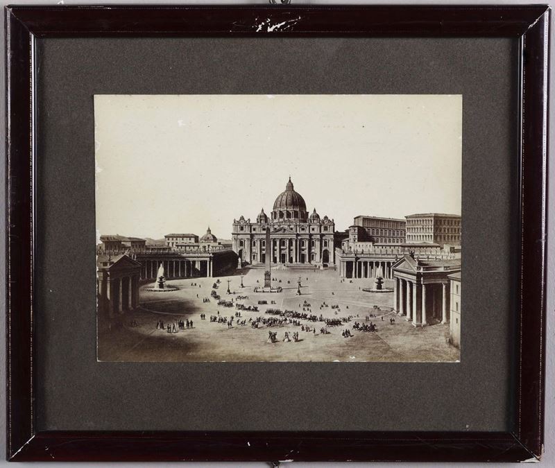 Piazza San Pietro, fine XIX secolo  - Asta Asta a Tempo | Fotografia - Cambi Casa d'Aste