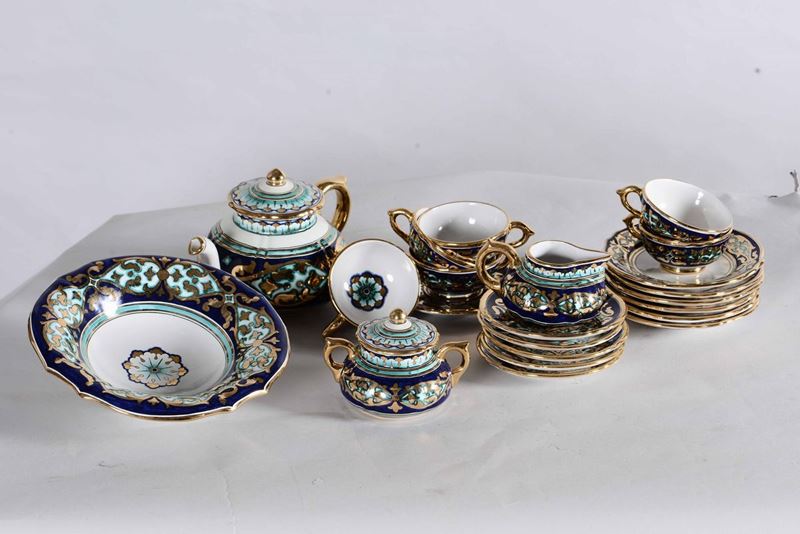 Servizio da tè Deruta, XX secolo  - Asta Asta a Tempo | Ceramiche - Cambi Casa d'Aste
