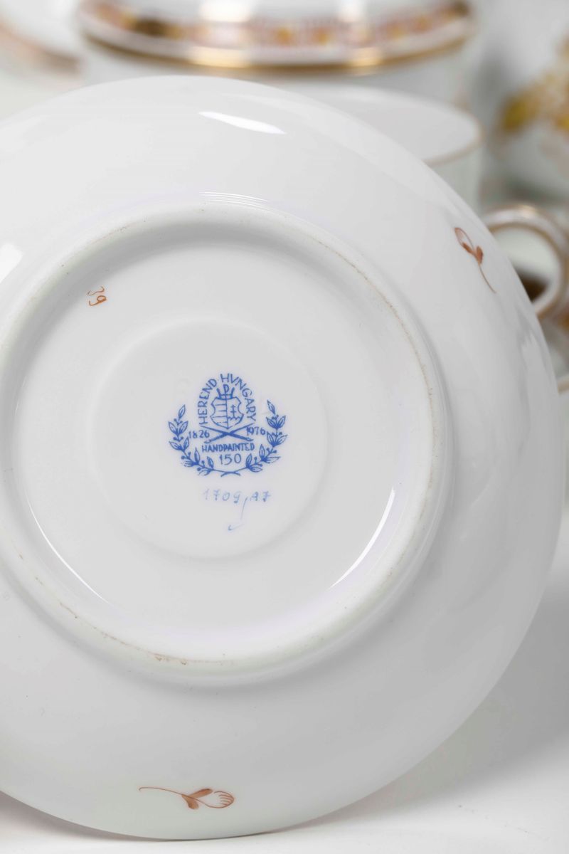 Servizio da Caffè Apponyi Yellow Ungheria, Manifattura Herend, 1976 Circa