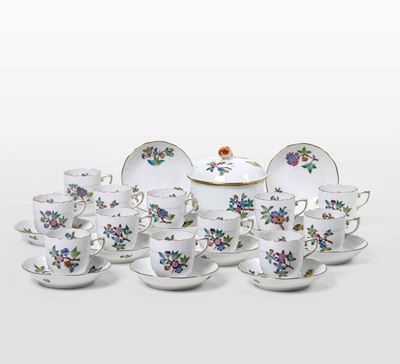 Servizio da Caffè Queen Victoria Antique Ungheria, Manifattura Herend, 1960-1970circa