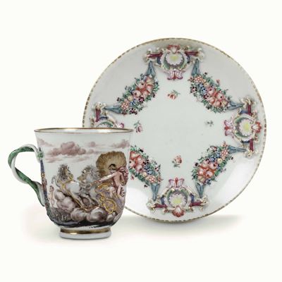 Una Tazza Doccia, Manifattura Ginori, 1755-1760 Circa