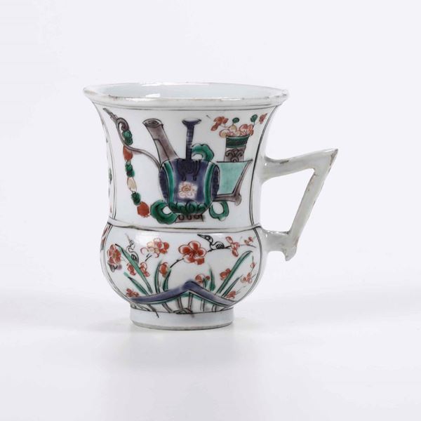 A porcelain mug, China, Qing Dynasty