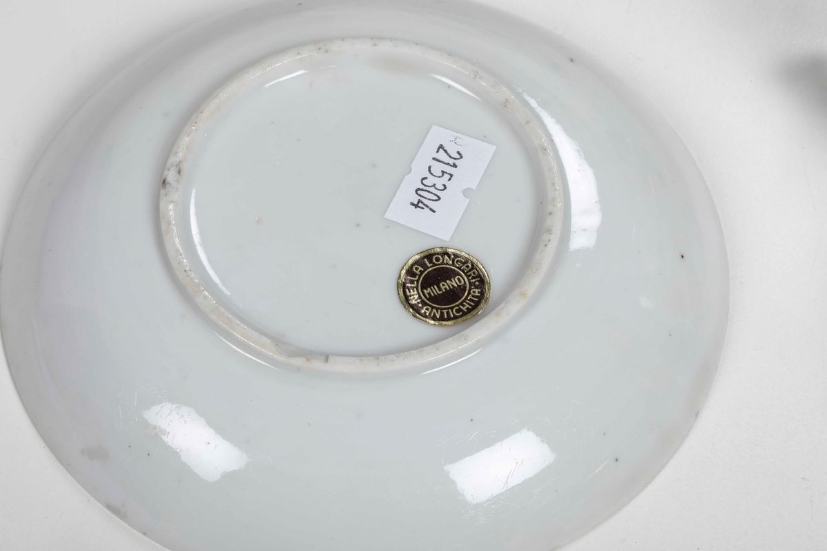 Piattino Ovale, Tazza e un Piattino Doccia, Manifattura Ginori, 1770 Circa