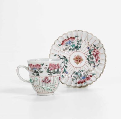 Tazza con Piattino Probabilmente Doccia, Seconda Metà XVIII Sec.