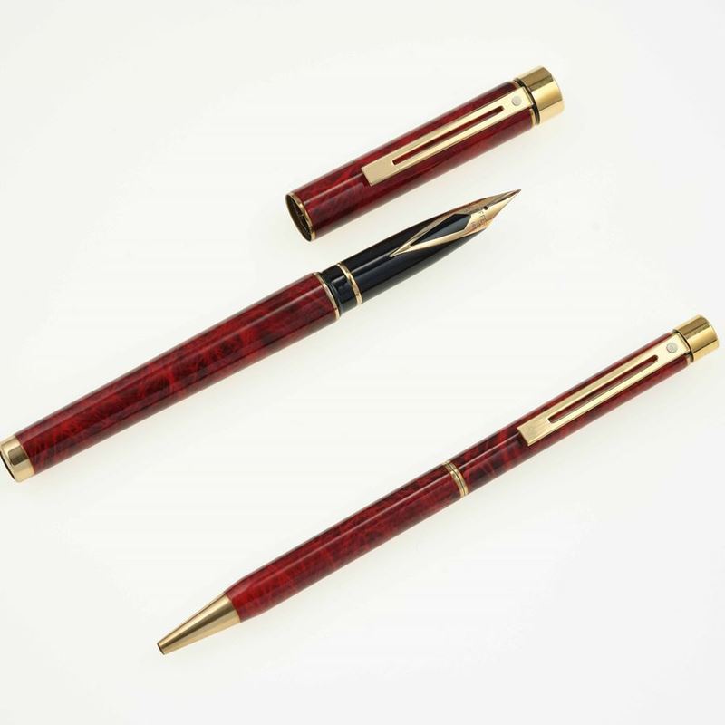 Sheaffer. Linea Targa in lacca rossa,  - Auction Luxury Vintage and Collector's Pens - Cambi Casa d'Aste
