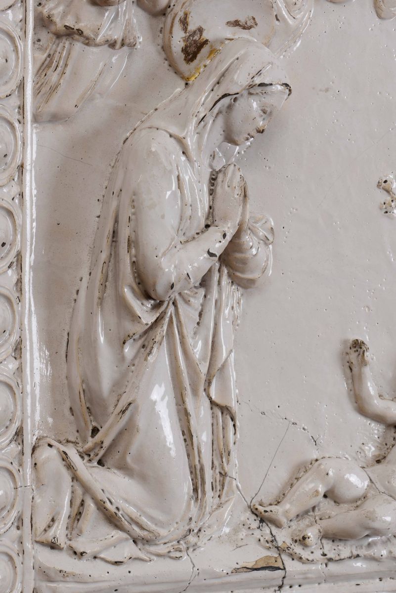 Targa a Rilievo Manifattura di Ambito Robbiano, 1550-1600 Circa