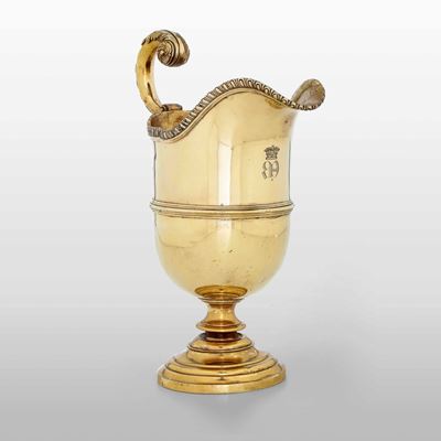 Varsatoio in Argento Fuso, Cesellato e Dorato. Londra 1825, Argentiere William Elliot