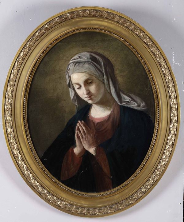 Scuola italiana, ad imitazione del XVII-XVIII secolo Vergine in preghiera