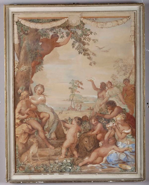 Pietro Berrettini detto Pietro da Cortona (Cortona 1596 - Roma 1669), copia da Età dell'oro