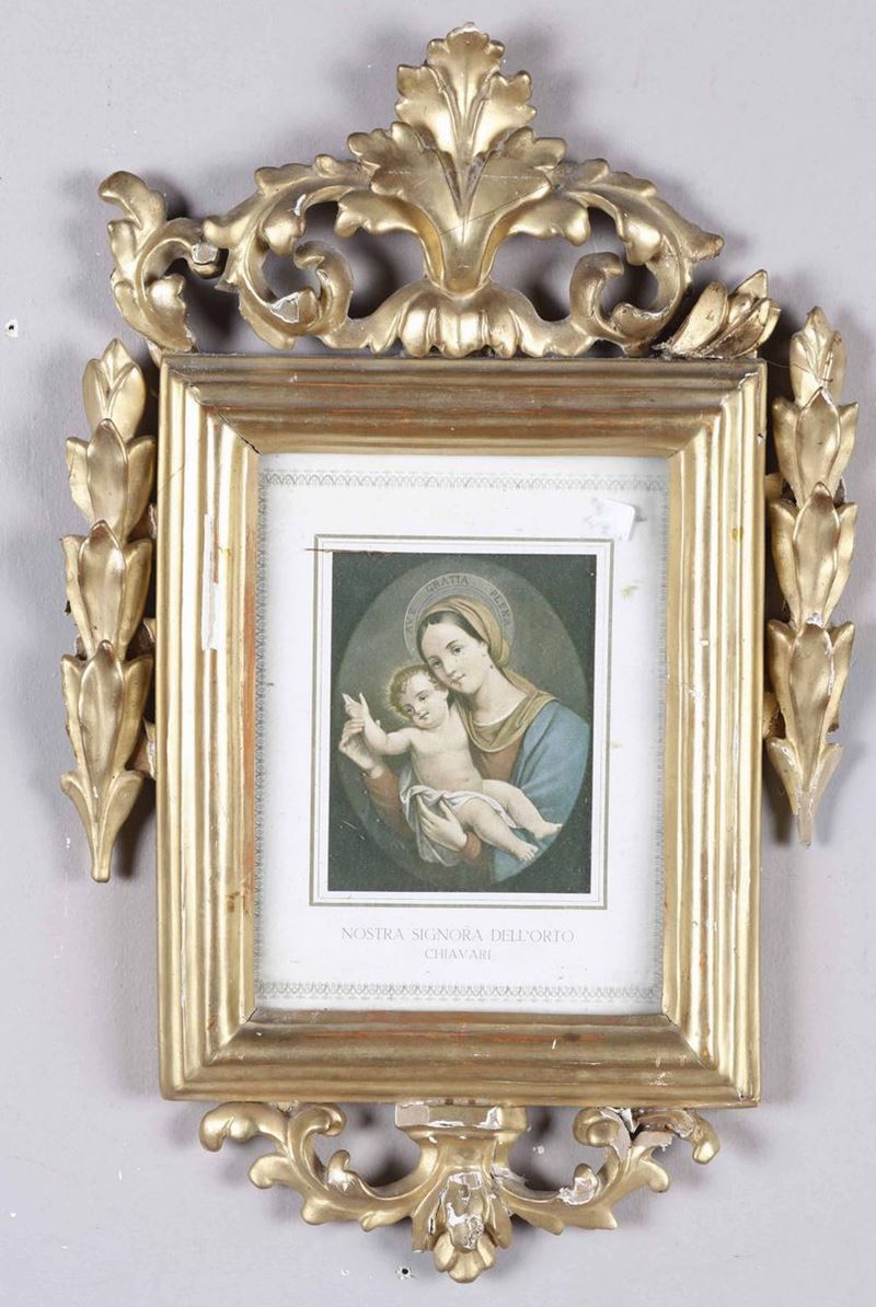 Cornice in legno intagliato e dorato, XVIII secolo  - Auction Timed Auction | Fine Art October - Cambi Casa d'Aste