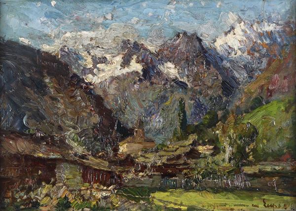 Alessandro Lupo (1876-1953) Paesaggio di montagna, 1919