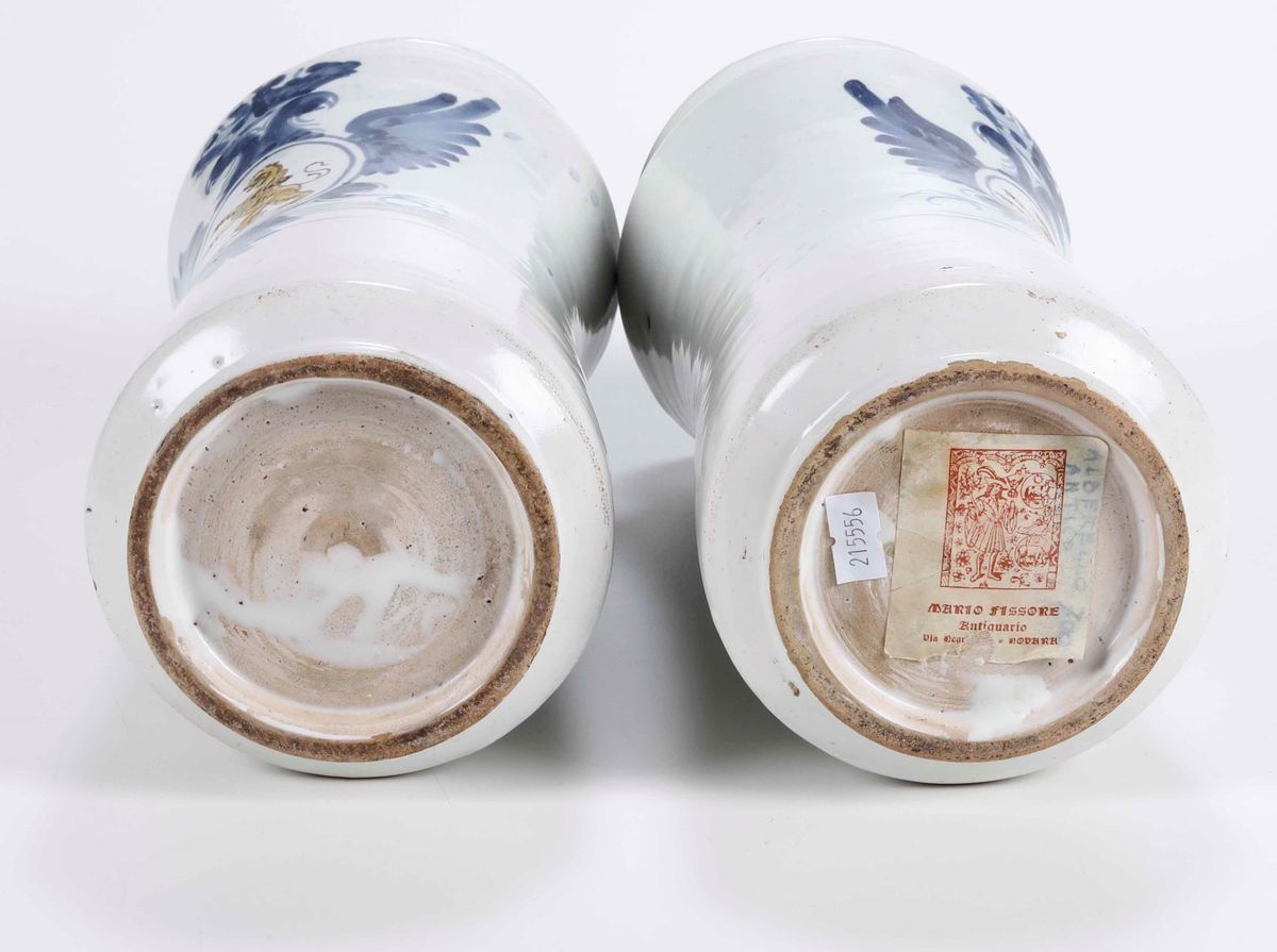 Coppia di Albarelli Spagna, Probabilmente Talavera, XX Secolo