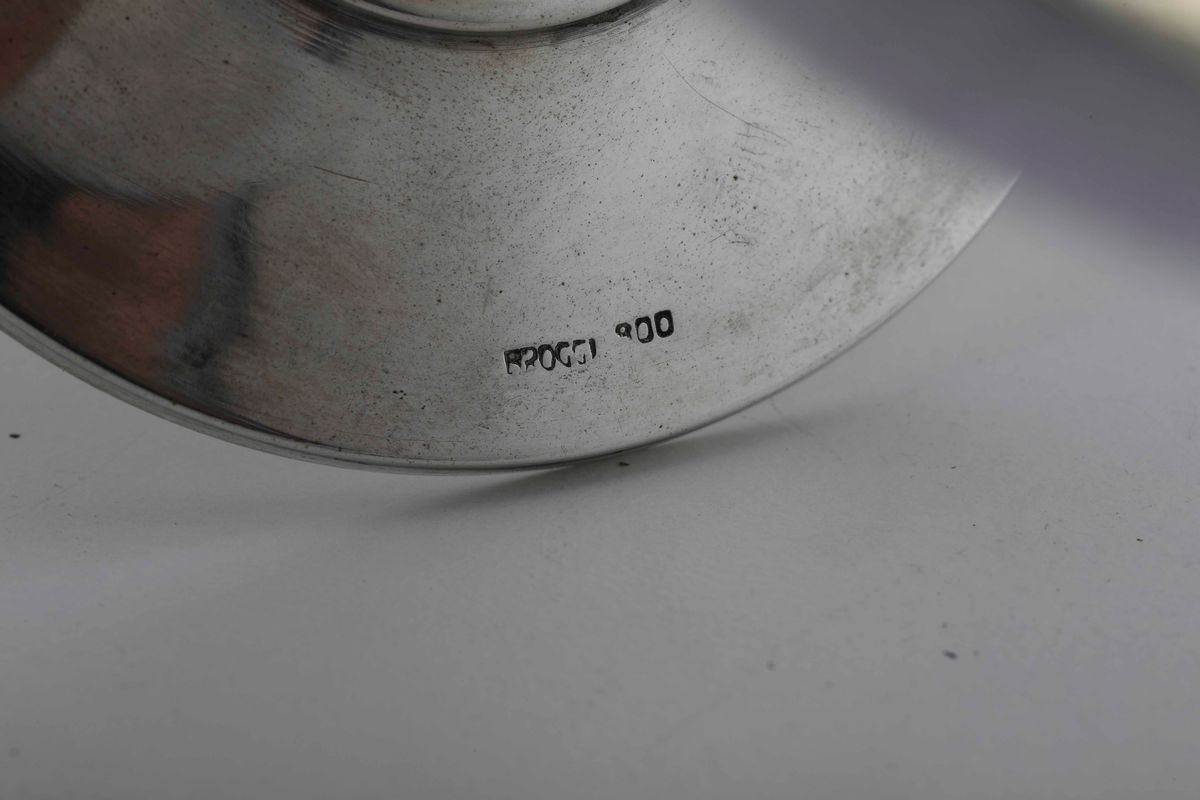 Dodici Calici in Argento con Doratura. Argenteria Italiana della Prima Metà del XX Secolo. Argent...