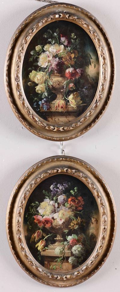 Anonimo del XX Secolonature Morte con Vai di Fiori