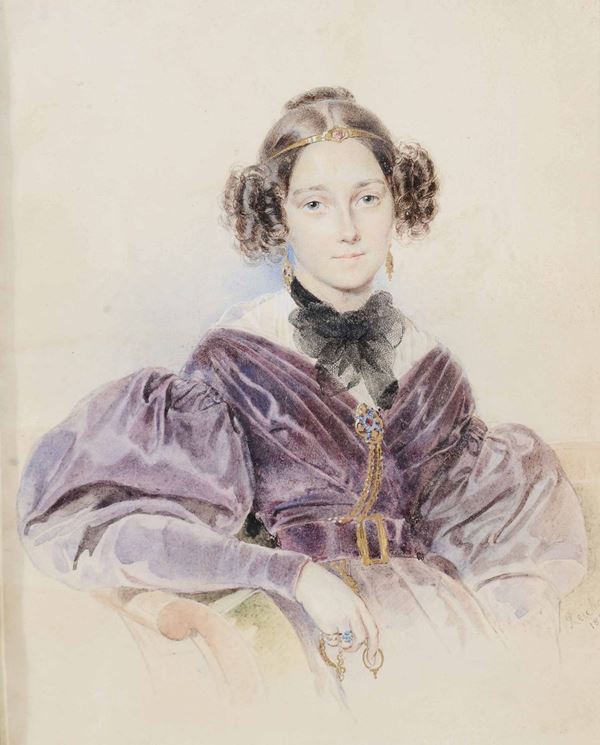 Alois Reichan Ritratto di giovane donna