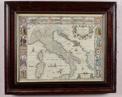 Da I. Speedecarta Geografica Dell'italia in Bella Coloritura