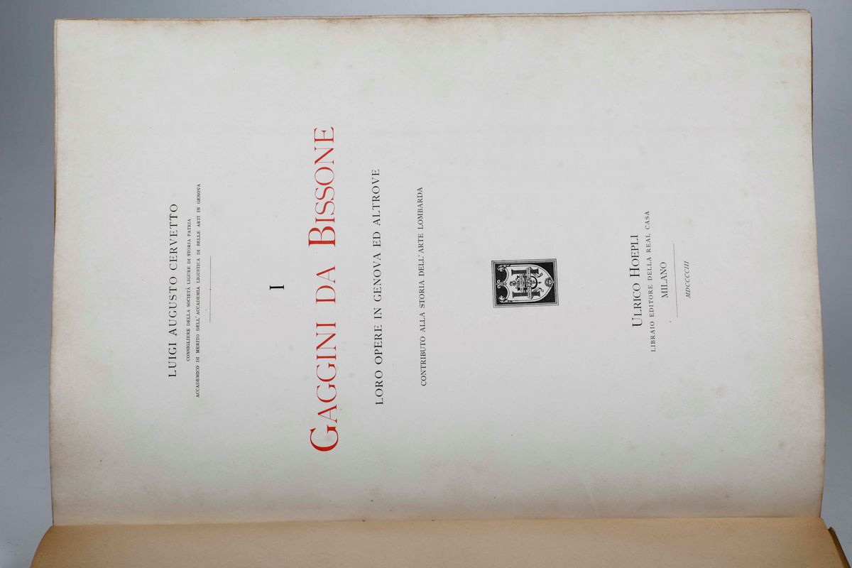 Cervetto, Luigi Augustoi Gaggini da Bissone. Loro Opere in Genova e Altrove