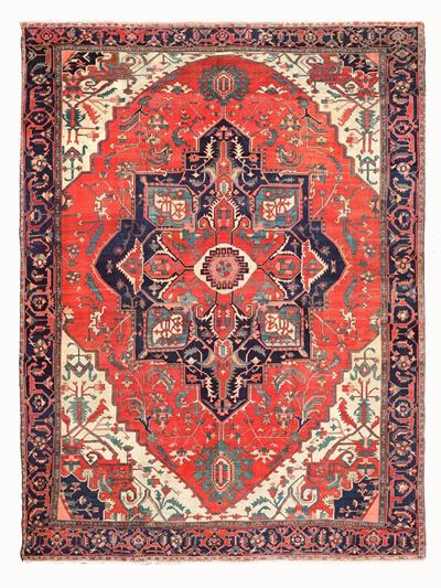Tappeto Heritz, Nord Ovest Persia Fine XIX Secolo